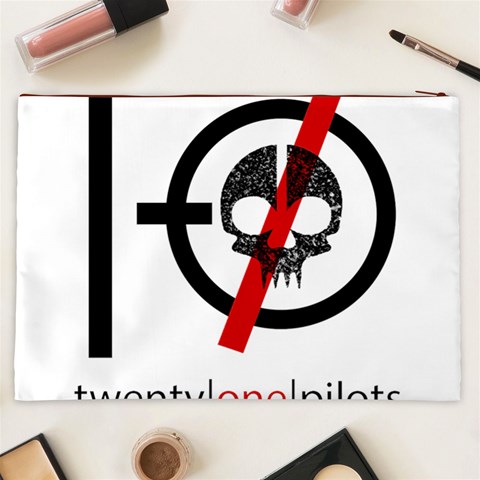 Twenty One Pilots Skull Cosmetic Bag (XXL) from ArtsNow.com Back