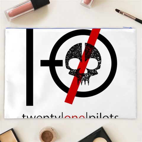 Twenty One Pilots Skull Cosmetic Bag (XXL) from ArtsNow.com Back