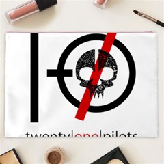 Twenty One Pilots Skull Cosmetic Bag (XXL) from ArtsNow.com Back