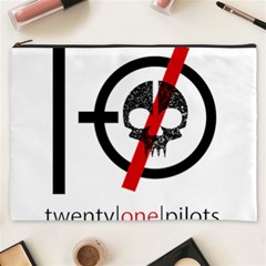 Twenty One Pilots Skull Cosmetic Bag (XXXL) from ArtsNow.com Front
