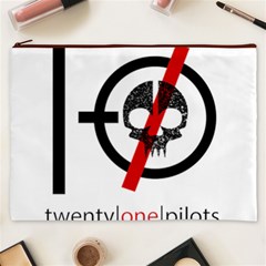 Twenty One Pilots Skull Cosmetic Bag (XXXL) from ArtsNow.com Front