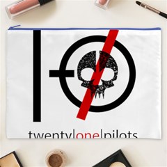 Twenty One Pilots Skull Cosmetic Bag (XXXL) from ArtsNow.com Front
