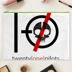 Twenty One Pilots Skull Cosmetic Bag (XXXL) from ArtsNow.com Front