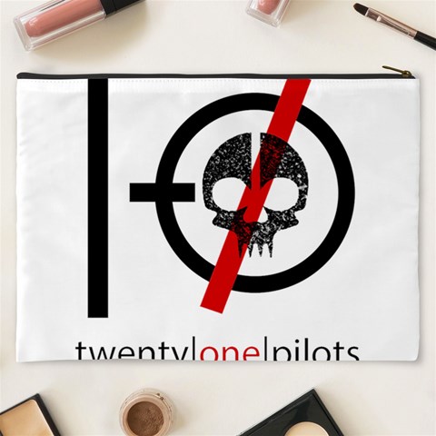 Twenty One Pilots Skull Cosmetic Bag (XXXL) from ArtsNow.com Back
