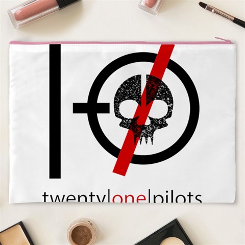 Twenty One Pilots Skull Cosmetic Bag (XXXL) from ArtsNow.com Back