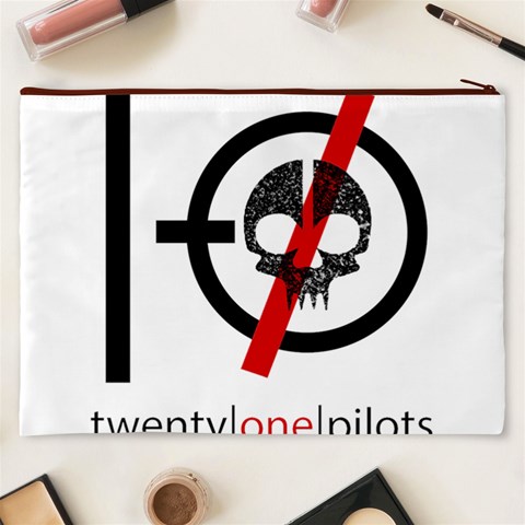 Twenty One Pilots Skull Cosmetic Bag (XXXL) from ArtsNow.com Back