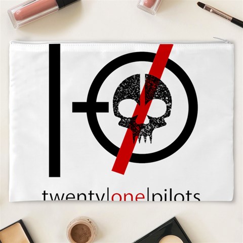 Twenty One Pilots Skull Cosmetic Bag (XXXL) from ArtsNow.com Back