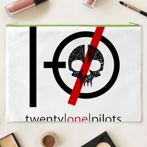 Twenty One Pilots Skull Cosmetic Bag (XXXL) from ArtsNow.com Back