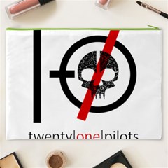 Twenty One Pilots Skull Cosmetic Bag (XXXL) from ArtsNow.com Back