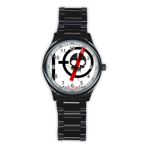 Twenty One Pilots Skull Stainless Steel Round Watch from ArtsNow.com Front