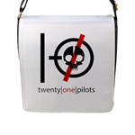 Twenty One Pilots Skull Flap Closure Messenger Bag (L)