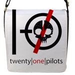 Twenty One Pilots Skull Flap Closure Messenger Bag (S)