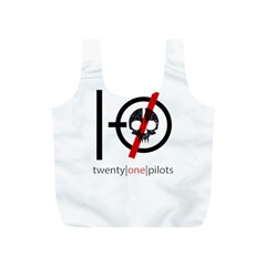 Twenty One Pilots Skull Full Print Recycle Bag (S) from ArtsNow.com Back