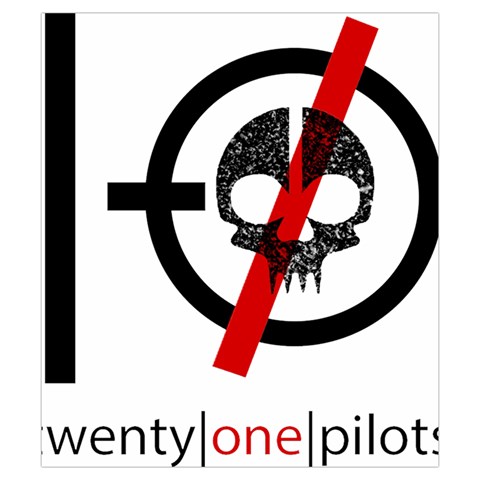 Twenty One Pilots Skull Drawstring Pouch (Small) from ArtsNow.com Front