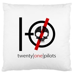 Twenty One Pilots Skull Large Flano Cushion Case (Two Sides) from ArtsNow.com Back