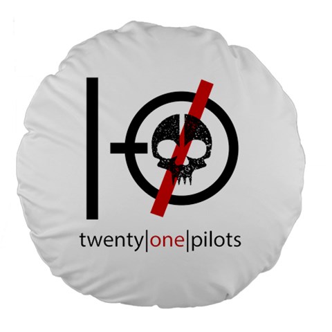 Twenty One Pilots Skull Large 18  Premium Flano Round Cushion  from ArtsNow.com Front