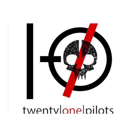 Twenty One Pilots Skull Double Sided Flano Blanket (Mini) from ArtsNow.com 35 x27  Blanket Front