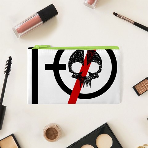 Twenty One Pilots Skull Cosmetic Bag (XS) from ArtsNow.com Front