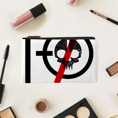 Twenty One Pilots Skull Cosmetic Bag (XS) from ArtsNow.com Front