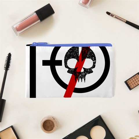 Twenty One Pilots Skull Cosmetic Bag (XS) from ArtsNow.com Front