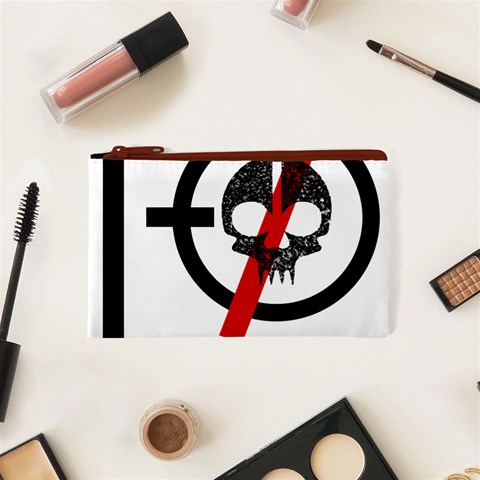 Twenty One Pilots Skull Cosmetic Bag (XS) from ArtsNow.com Front