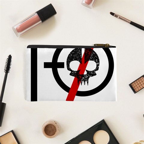 Twenty One Pilots Skull Cosmetic Bag (XS) from ArtsNow.com Back