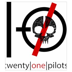Twenty One Pilots Skull Drawstring Pouch (XXL) from ArtsNow.com Front