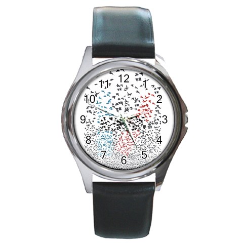 Twenty One Pilots Birds Round Metal Watch from ArtsNow.com Front