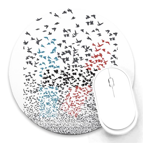 Twenty One Pilots Birds Round Mousepad from ArtsNow.com Front
