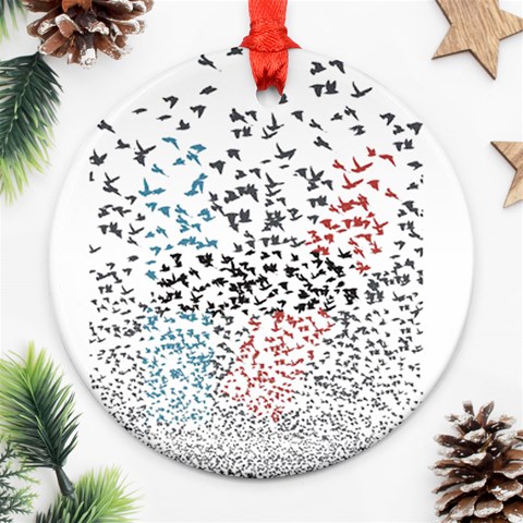Twenty One Pilots Birds Ornament (Round) from ArtsNow.com Front