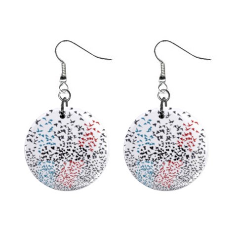 Twenty One Pilots Birds 1  Button Earrings from ArtsNow.com Front