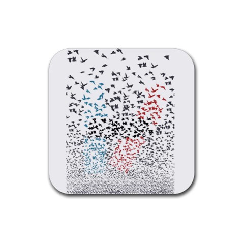 Twenty One Pilots Birds Rubber Coaster (Square) from ArtsNow.com Front