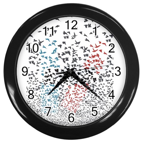 Twenty One Pilots Birds Wall Clock (Black) from ArtsNow.com Front