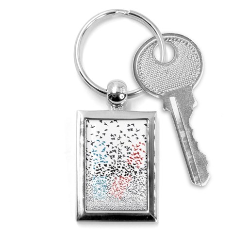 Twenty One Pilots Birds Key Chain (Rectangle) from ArtsNow.com Front