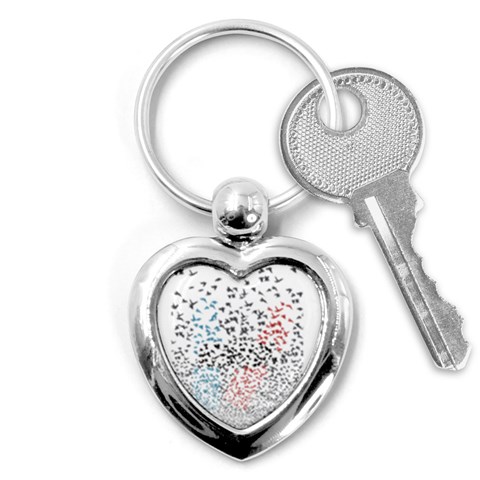Twenty One Pilots Birds Key Chain (Heart) from ArtsNow.com Front