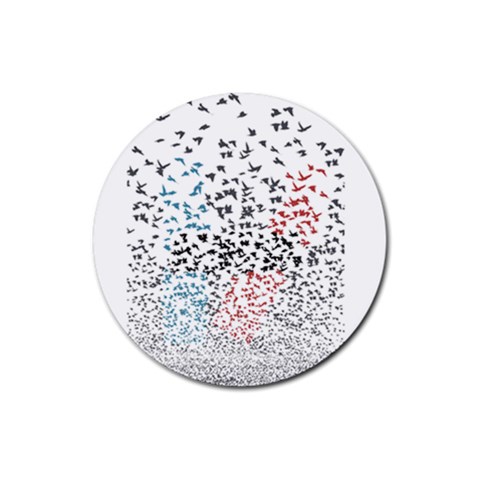Twenty One Pilots Birds Rubber Coaster (Round) from ArtsNow.com Front