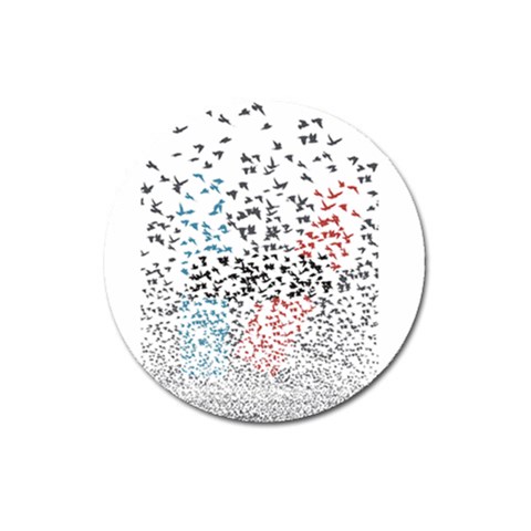 Twenty One Pilots Birds Magnet 3  (Round) from ArtsNow.com Front