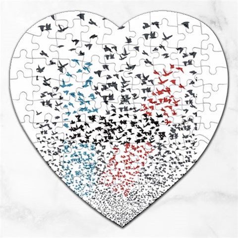 Twenty One Pilots Birds Jigsaw Puzzle (Heart) from ArtsNow.com Front