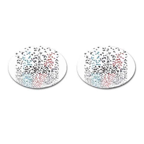 Twenty One Pilots Birds Cufflinks (Oval) from ArtsNow.com Front(Pair)