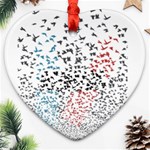 Twenty One Pilots Birds Heart Ornament (Two Sides)