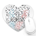 Twenty One Pilots Birds Heart Mousepad