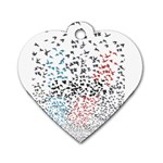 Twenty One Pilots Birds Dog Tag Heart (One Side)