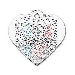 Twenty One Pilots Birds Dog Tag Heart (Two Sides) from ArtsNow.com Front