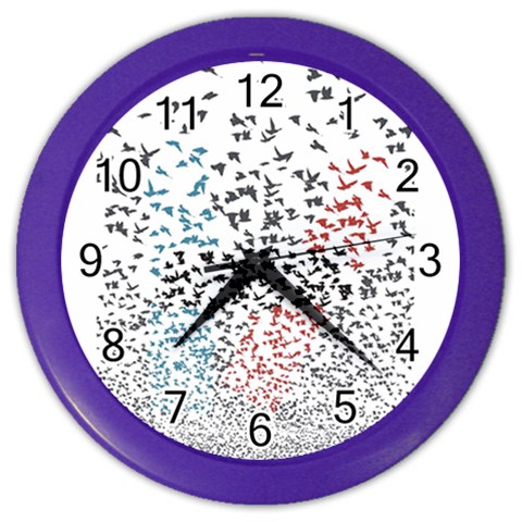 Twenty One Pilots Birds Color Wall Clock from ArtsNow.com Front