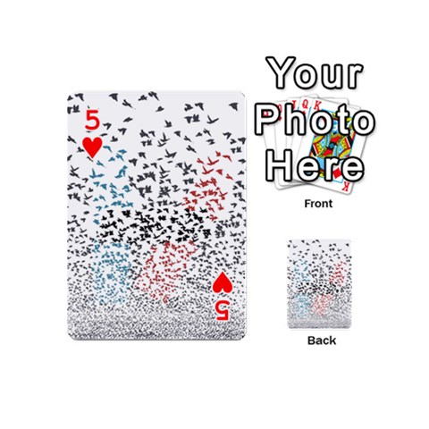 Twenty One Pilots Birds Playing Cards 54 (Mini) from ArtsNow.com Front - Heart5