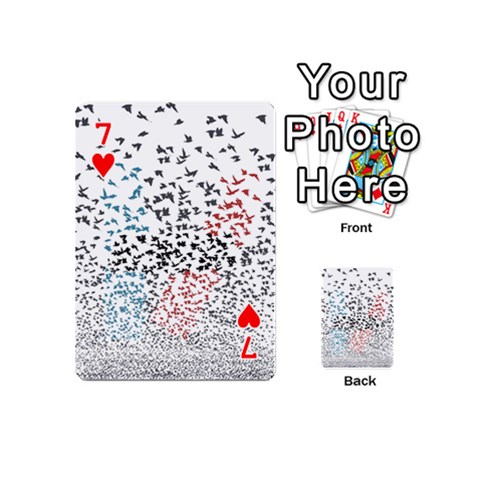 Twenty One Pilots Birds Playing Cards 54 (Mini) from ArtsNow.com Front - Heart7