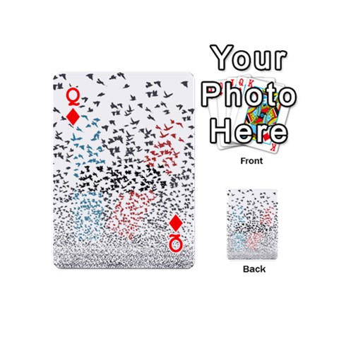 Queen Twenty One Pilots Birds Playing Cards 54 (Mini) from ArtsNow.com Front - DiamondQ