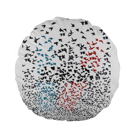 Twenty One Pilots Birds Standard 15  Premium Round Cushion  from ArtsNow.com Back