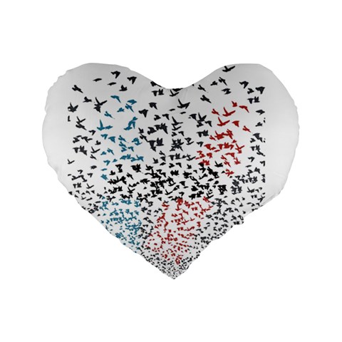Twenty One Pilots Birds Standard 16  Premium Heart Shape Cushion  from ArtsNow.com Front