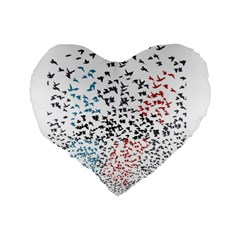 Twenty One Pilots Birds Standard 16  Premium Heart Shape Cushion  from ArtsNow.com Back